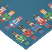 青数々の緑の背景の色のナツクラッカー テーブルクロス (アングル)