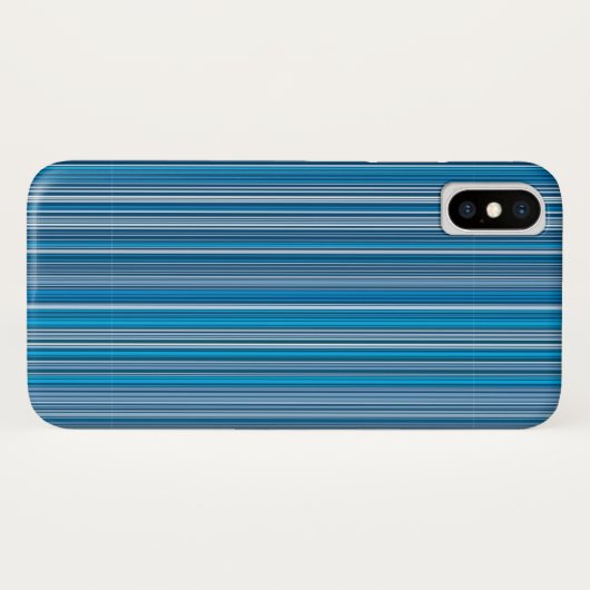 青数々の色のストライプ多くの色 Case-Mate iPhoneケース (裏面(横))