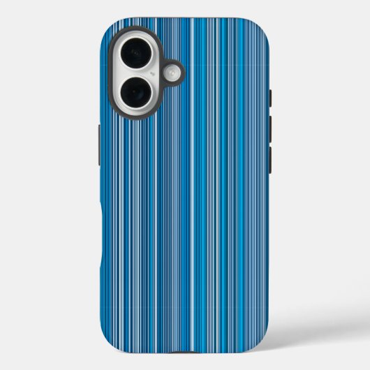 青数々の色のストライプ多くの色 Case-Mate iPhoneケース (裏面)