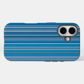 青数々の色のストライプ多くの色 Case-Mate iPhoneケース (裏面 (横))