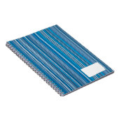 青数々の色のストライプ多くの… ノートブック (右側)