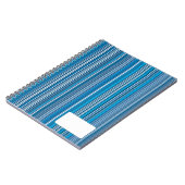 青数々の色のストライプ多くの… ノートブック (左側)