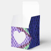 青数々の色のテクスチャのクロシェ フェイバーボックス (オープン)