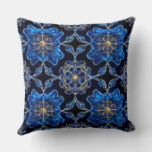 青数々の色パタ鮮やかーン クッション (裏面)