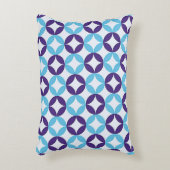 青数々の色繊細な模様 アクセントクッション (正面(垂直))