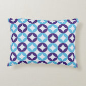 青数々の色繊細な模様 アクセントクッション (裏面)