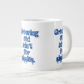 青文字のシシシーのための成長アイン ジャンボコーヒーマグカップ (正面右)