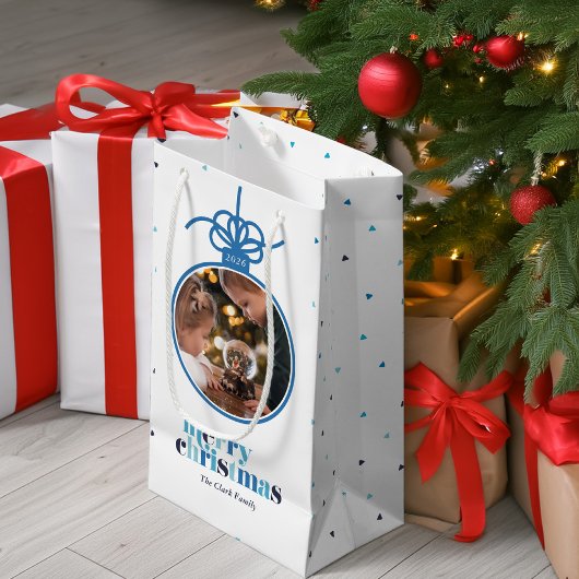 青文字オーナメント写真 スモールペーパーバッグ