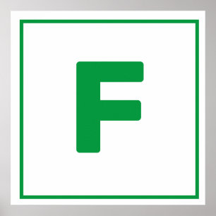 青文字Fポスター ポスター
