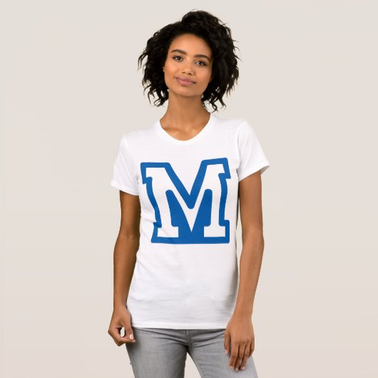 青文字M 女性用Tシャツ Tシャツ (正面フル)