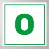 青文字Oポスター ポスター (正面)