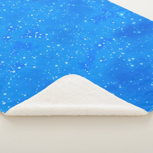 青斑点水絵を描色 シェルパブランケット (3/4)