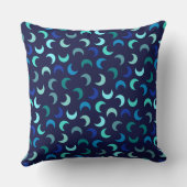 青新月パターン クッション (裏面)