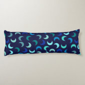 青新月パターン ボディピロー (裏面)