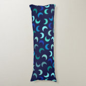 青新月パターン ボディピロー (正面縦)