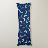 青新月パターン ボディピロー (裏面 (縦))