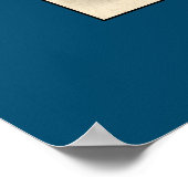 青日本のい服を着たかわいいコケシ人形 ポスター (角)