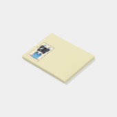 青日本のい服を着たかわいいコケシ人形 ポストイット (アングル)