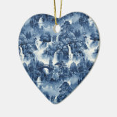 青日本のい白磁の水庭 セラミックオーナメント (左)