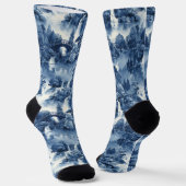 青日本のい白磁の水庭 ソックス (傾斜あり)