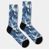 青日本のい白磁の水庭 ソックス (右)