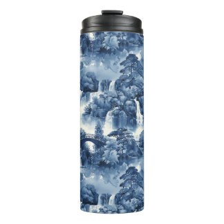 青日本のい白磁の水庭 タンブラー