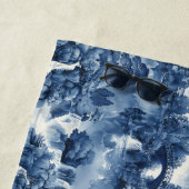 青日本のい白磁の水庭 ビーチタオル (インサイチュ)