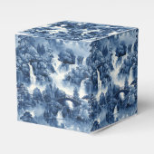 青日本のい白磁の水庭 フェイバーボックス (正面サイド)