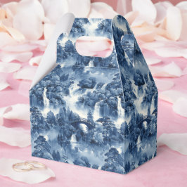 青日本のい白磁の水庭 フェイバーボックス