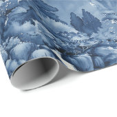 青日本のい白磁の水庭 ラッピングペーパー (ロールコーナー)