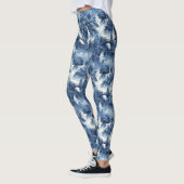 青日本のい白磁の水庭 レギンス (左)