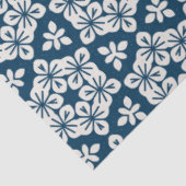 青日本のと白の切り離し花デザイン 薄葉紙 (詳細)