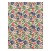 青日本のと赤の果実のテーブルクロス テーブルクロス (正面)