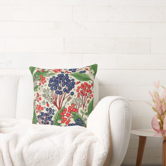 青日本のと赤の果実（両面） クッション (ソファ)