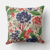 青日本のと赤の果実（両面） クッション (裏面)