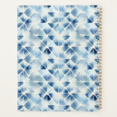 青日本の伝統的絞り染めパターンNo2 プランナー手帳 (裏面)