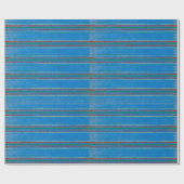 青日本の木版模様包み紙 ラッピングペーパー (フラット)