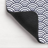 青日本の波青海波 マウスパッド (コーナー)