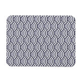 青日本の波青海波 マグネット (横)