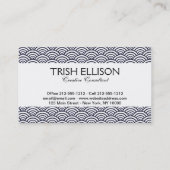 青日本の波青海波 名刺 (裏面)