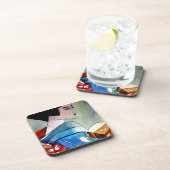 青日本の着芸者オリジナル コースター (右側)