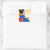 青日本の着芸者 スクエアシール (バッグ)