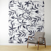 青日本の竹離れ タペストリー (インサイチュ)