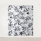 青日本の竹離れ タペストリー (正面)