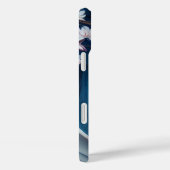 青日本の髪の妖精ファンタジーAIアートポスター Case-Mate iPhoneケース (裏面 / 右)