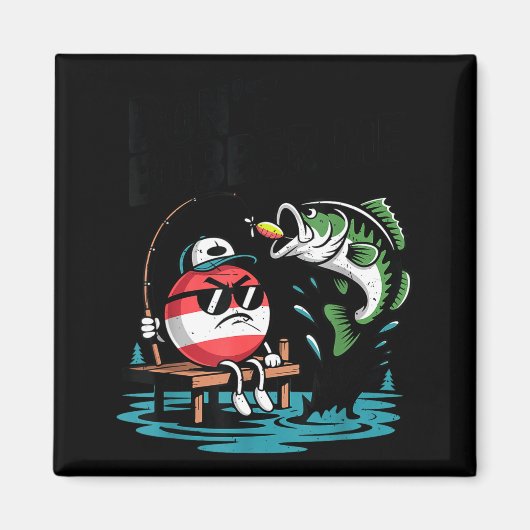 青春なんて気にしない ティーン少年Bフィッシュ 面白い釣り マグネット (正面)