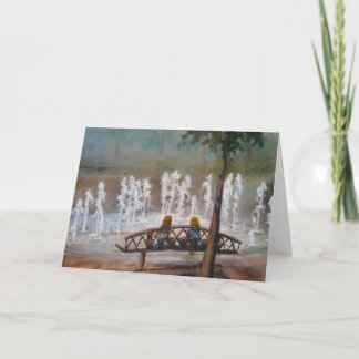 「青春の噴水」グリーティングカード カード