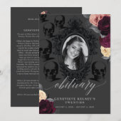 青春の弔辞カード 招待状 (正面/裏面)