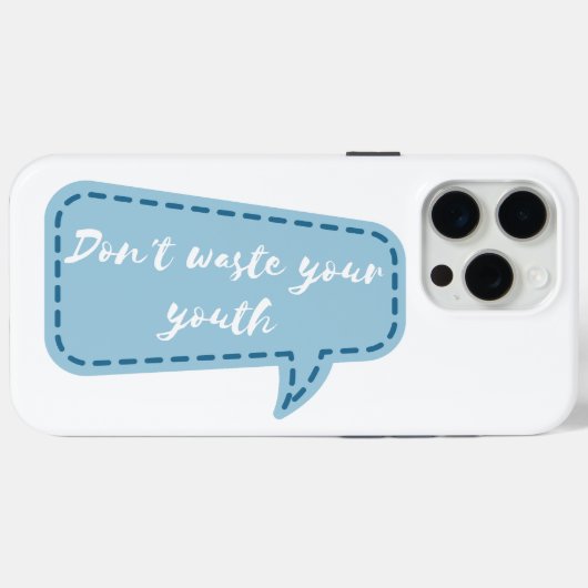 青春を無駄にするな Case-Mate iPhoneケース (裏面 (横))