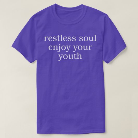 青春楽しむの魂 Tシャツ (デザイン正面)